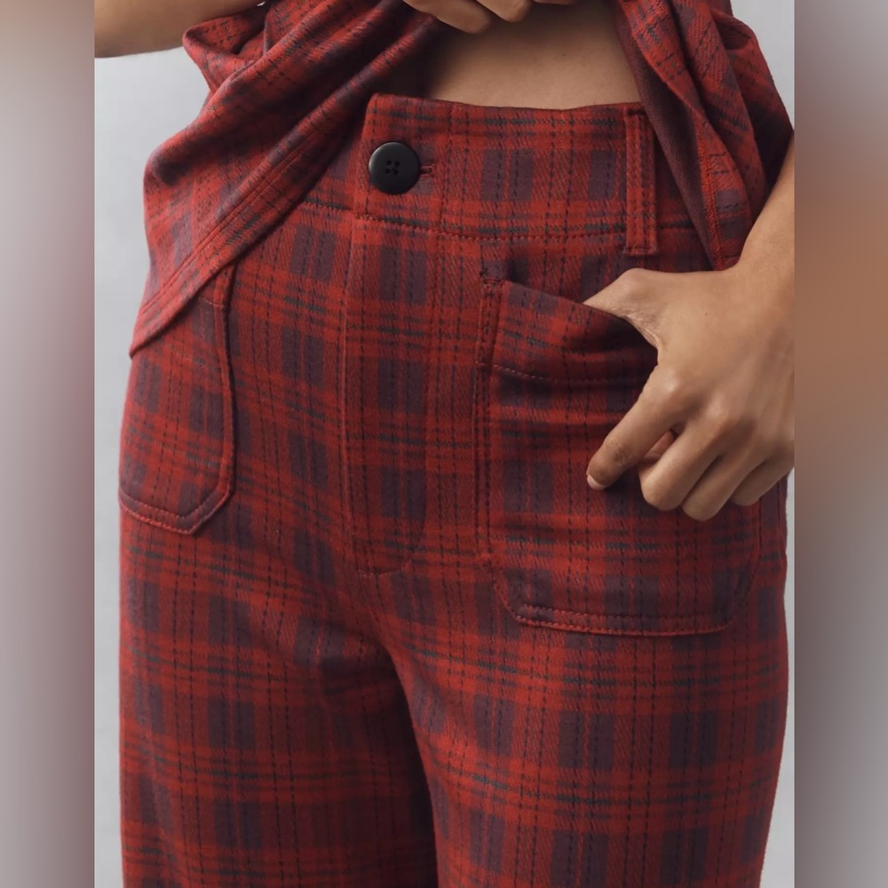 Maeve - The Colette Full Length Tartan Plaid Pants Size 26 NWT